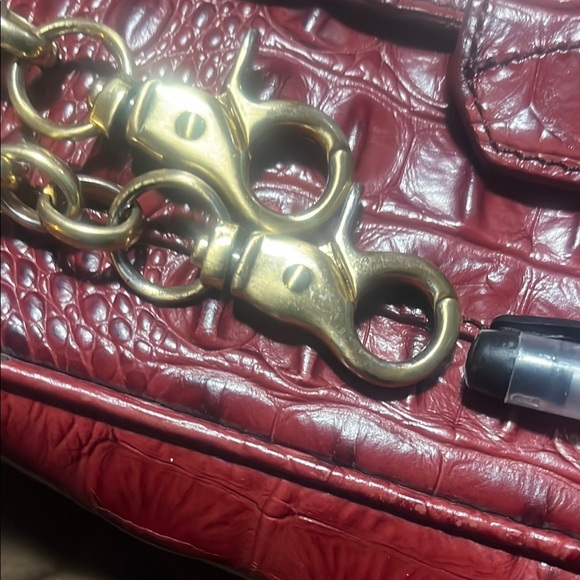 Brahmin Red Croc-Embossed Clutch - Picture 3 of 10